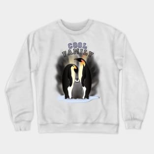 cool family - penguin Crewneck Sweatshirt